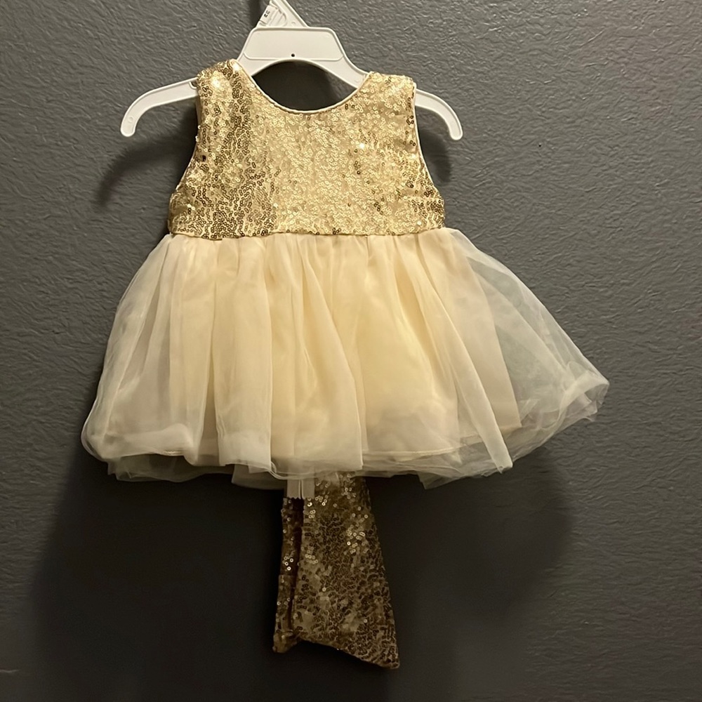Champagne baby dress